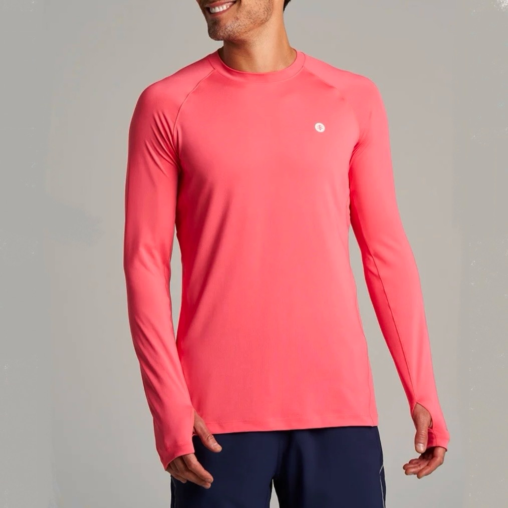 Coolibar Agility Long Sleeve Performance Shirt Mens Xl Upf 50+ Uv Outdoor Beach